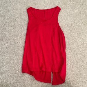 Red flowy tank top. Size medium